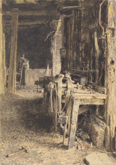 Intérieur de grange, 1836 - William Henry Hunt